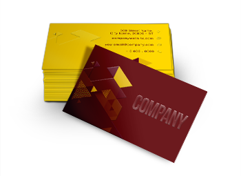 Cartão de Visita - UV Local Laminação fosca 9x5 4x0