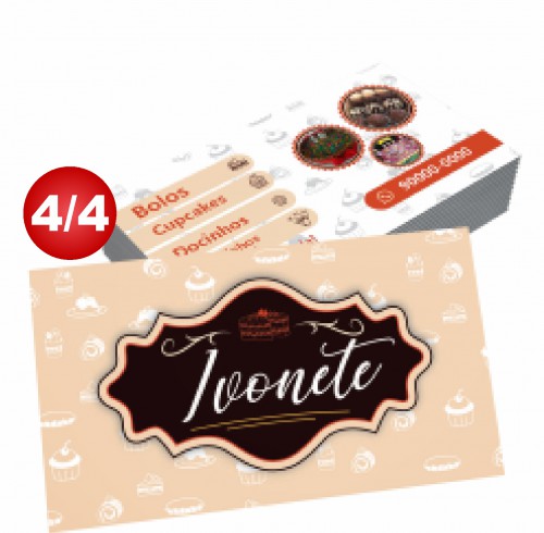 Cartão de Visita - UV Total 9x10 4x4